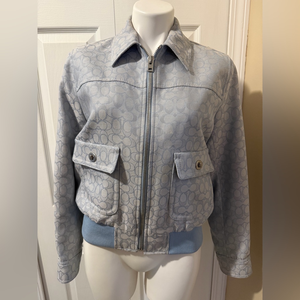 Coach Signature Jacquard Bomber Jacket (Style No. C9780), Size S